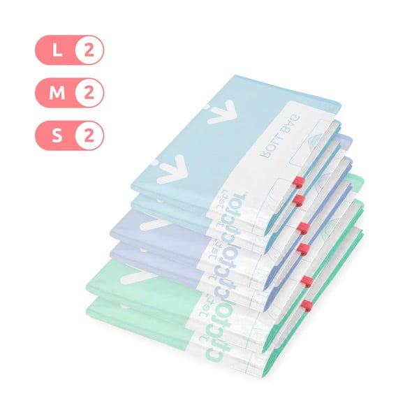 Вакуумни торбички в комплект от 6 бр. Roll Up S/M/L - Compactor-image-2