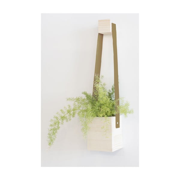 Кафява саксия от елхово дърво Colgante, 17 x 62 cm - Surdic-image-3