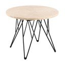 Кръгла странична масичка с плот от имитация на мрамор ø 55 cm Prunus – Actona