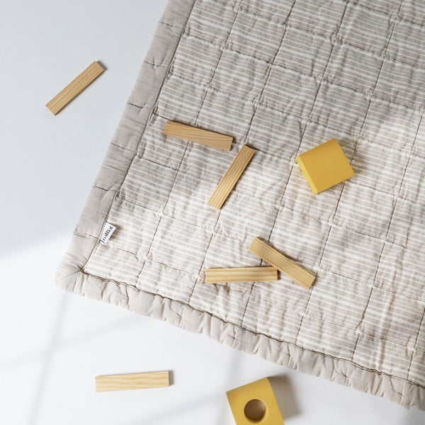 Кремаво бебешко килимче за игра Anna - Nattiot-image-1