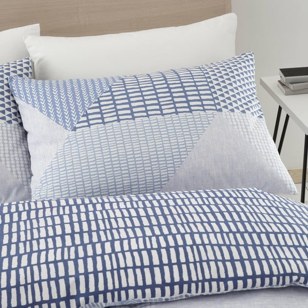 Синьо спално бельо 200x200 cm Larsson Geo - Catherine Lansfield-image-2
