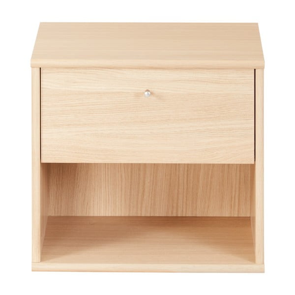 Висящо нощно шкафче с рафтове в дъбов декор Mistral - Hammel Furniture