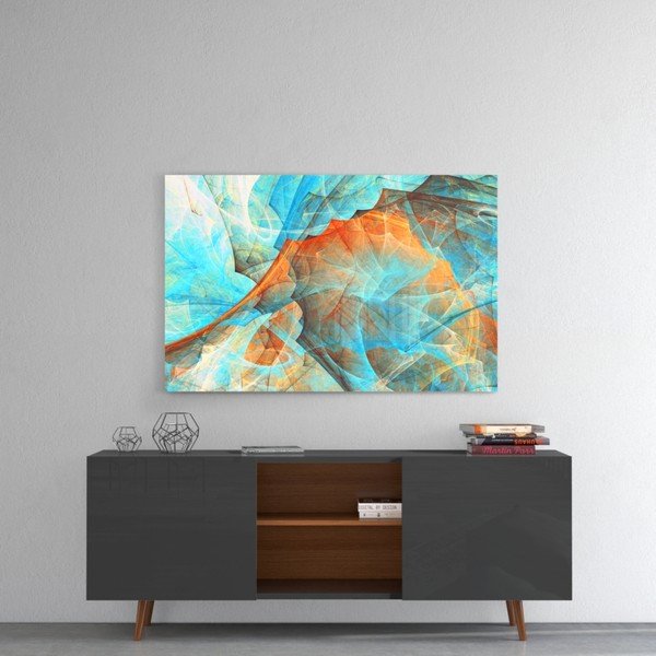 Картина върху стъкло , 110 x 70 cm Colored Nets - Insigne-image-1