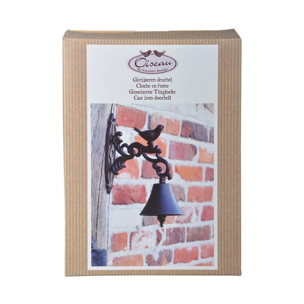 Чугунена стенна камбана в подаръчна кутия Birdy - Esschert Design-image-4