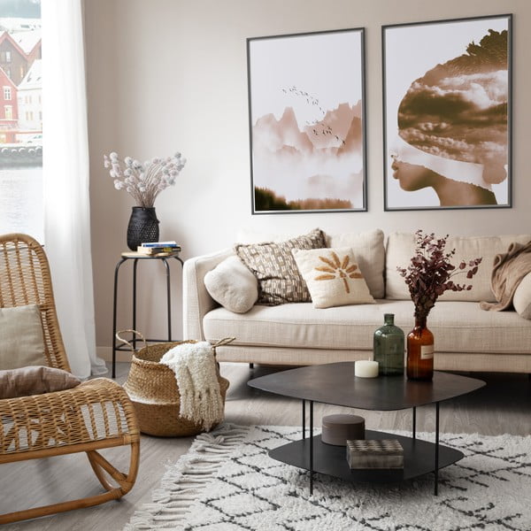 Кошница за съхранение от светла морска трева , ⌀ 36 cm - Compactor-image-3