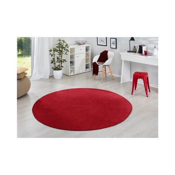 Червен килим Fancy, Ø 133 cm - Hanse Home-image-1