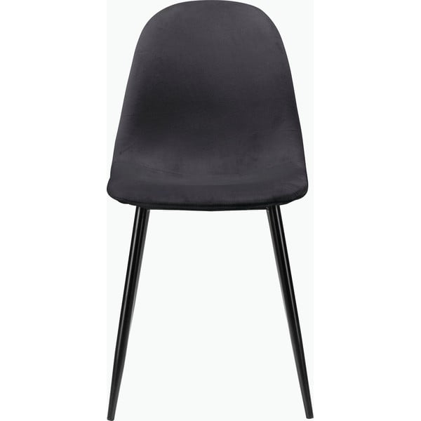 Тъмносиви кадифени трапезни столове в комплект от 4 бр. Monza – Støraa-image-1