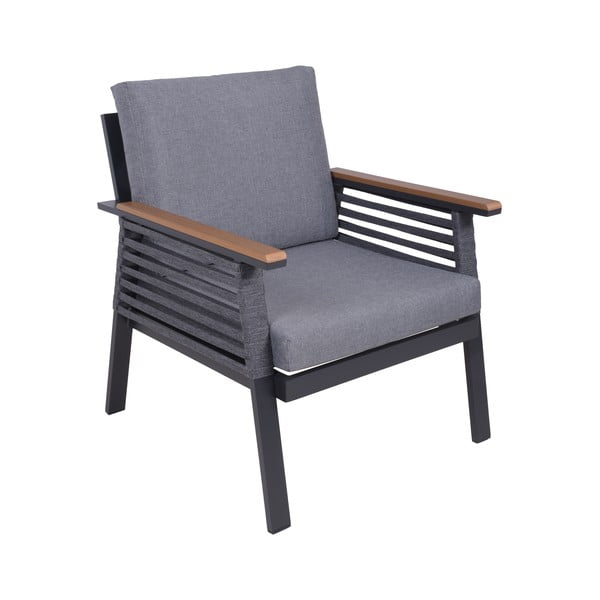 Тъмносив алуминиев градински комплект за отдих за 4 души Denia – Garden Pleasure-image-4