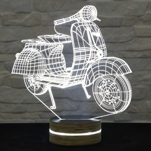 3D stolní lampa Motocycle