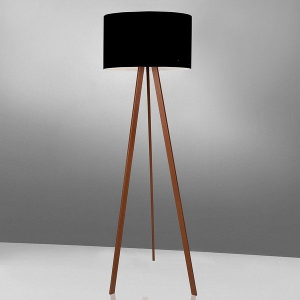 Черна подова лампа Simple - Unknown-image-1