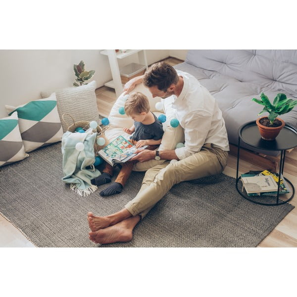 Тюркоазена светлинна верига на батерии с LED крушки , 30 лампички - LUKKA-image-1