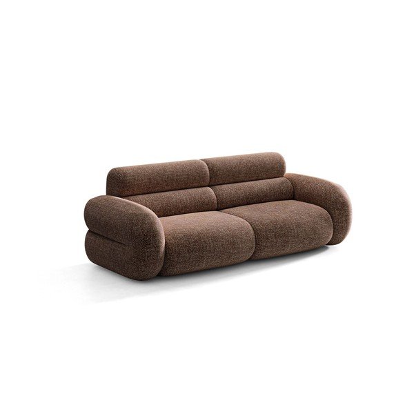 Кафяв шенилов диван 220 cm Neo – Micadoni 