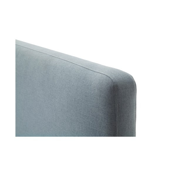 Сиво-синьо двойно легло 140x200 cm тапицирано с място за съхранение с включена подматрачна рамка Mattis – Meise Möbel-image-4