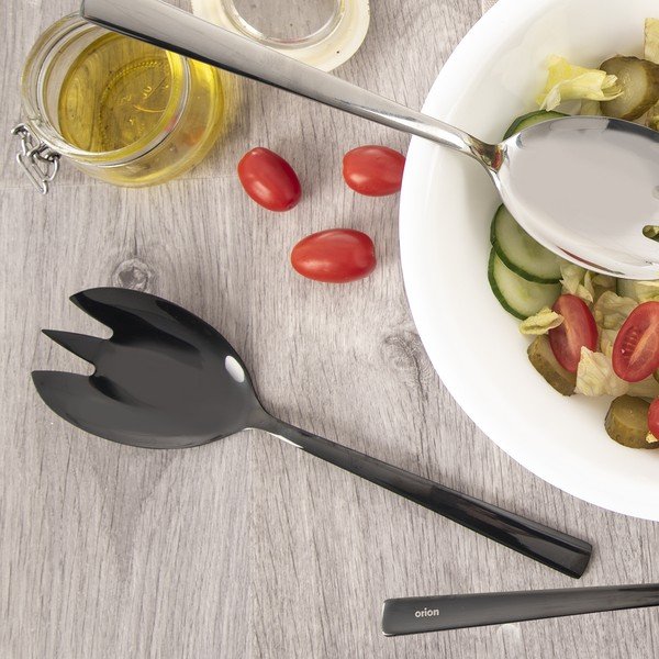 Прибори за сервиране на салата от неръждаема стомана Black – Orion-image-1
