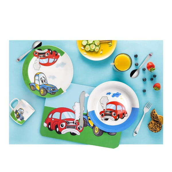 Детски прибори от неръждаема стомана в сребристо 3 бр. - Orion-image-1