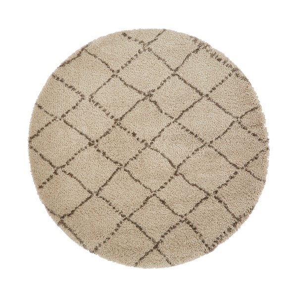 Кремавобял килим, ø 160 cm Royal Nomadic - Think Rugs