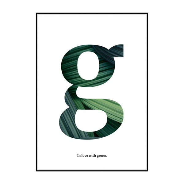 Плакат "Влюбен в зеленото", 40 x 30 cm - Imagioo