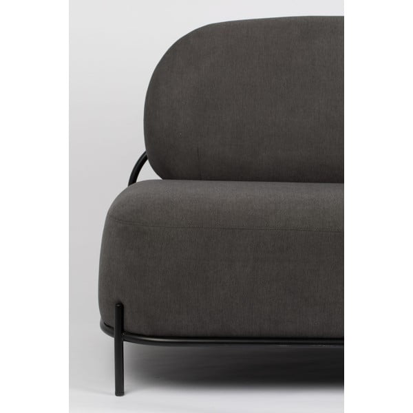 Тъмно сив диван Polly - White Label-image-3