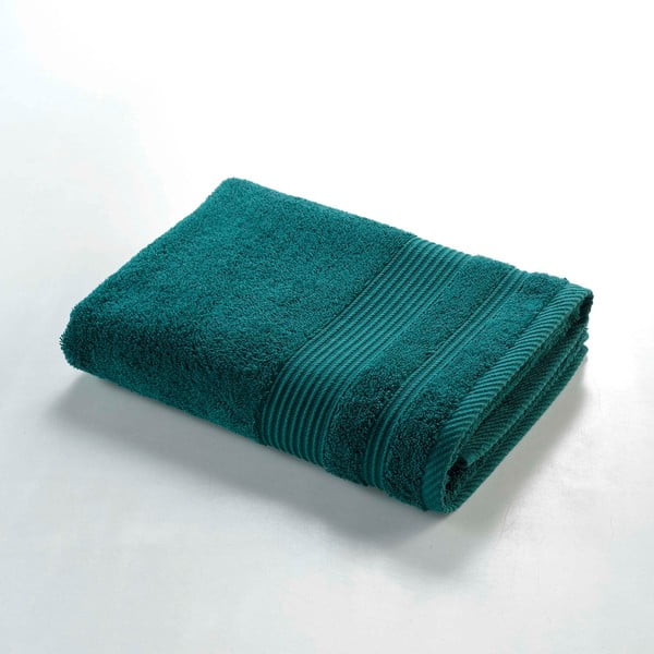 Тъмнозелена памучна хавлиена кърпа от тери 70x130 cm Tendresse – douceur d'intérieur
