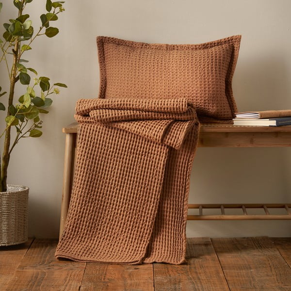 Памучна декоративна възглавница 30x50 cm Jaipur Chunky Waffle – Pineapple Elephant-image-2