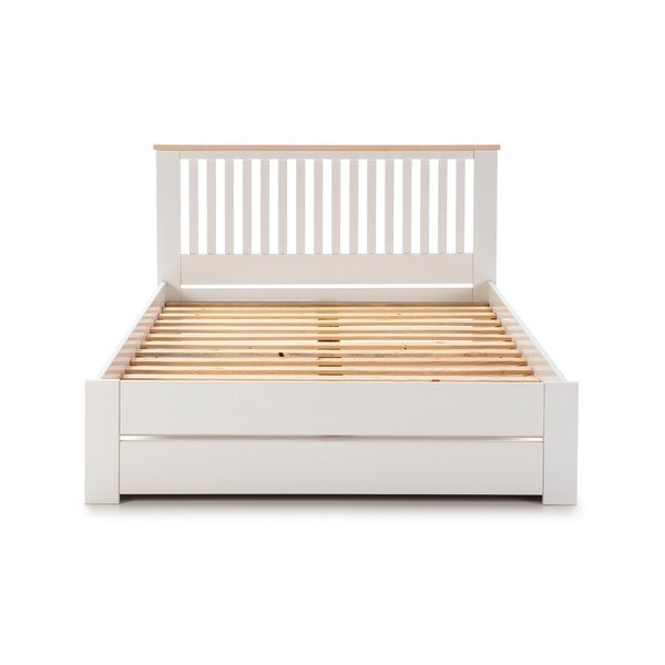 Бяло двойно легло с решетка 140x190 cm Leba - Marckeric-image-2