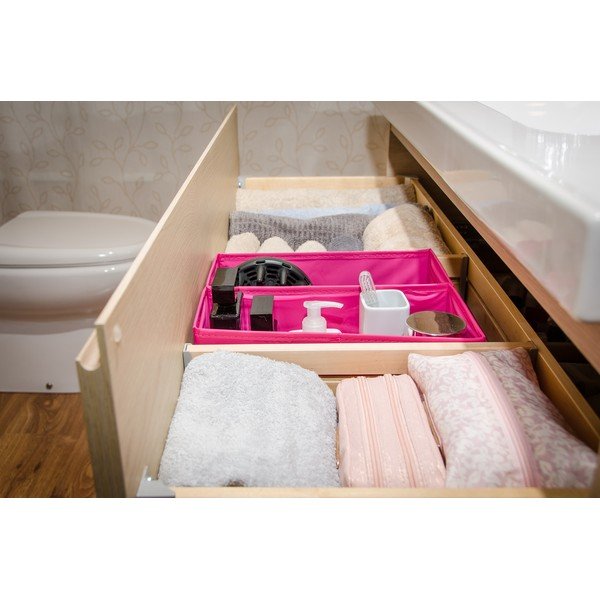 Sada 2 růžových textilních boxů JOCCA, 28 x 13 cm-image-1