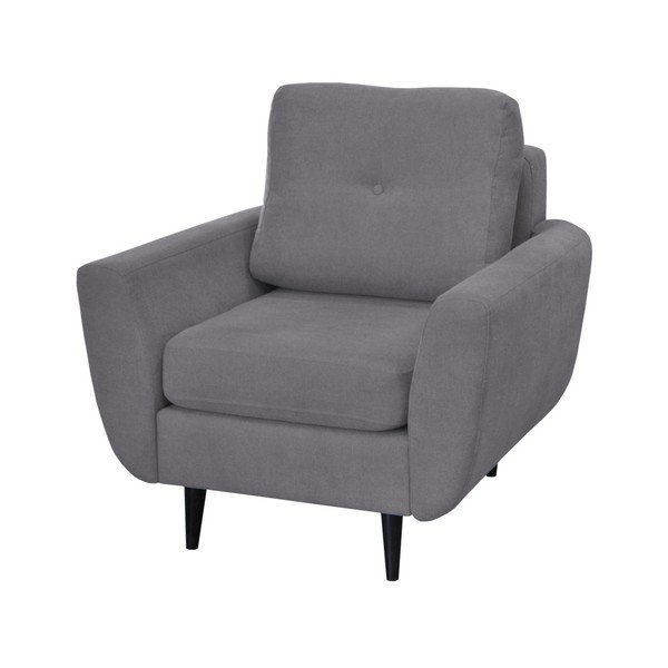 Šedé křeslo s tmavými nohami Mazzini Sofas Cedar-image-1