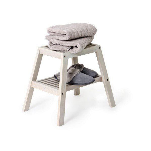 Табуретка с ламели от сив дъб - Wireworks-image-1