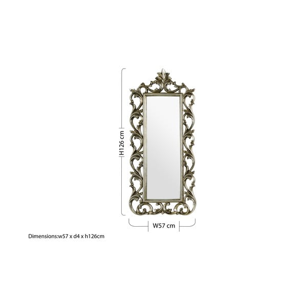 Стенно огледало 57x126 cm Champagne - Premier Housewares-image-1