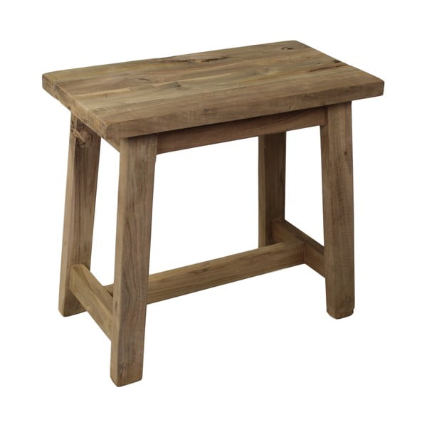 Стол, изработен от необработено тиково дърво Rustical, дължина 50 cm - HSM collection