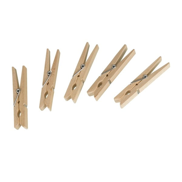 Комплект от 50 дървени клечки за дрехи Клечки - Wenko-image-2