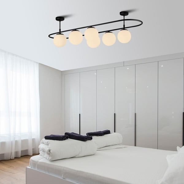 Черно таванно осветително тяло, дължина 124 cm Elips - Squid Lighting-image-3