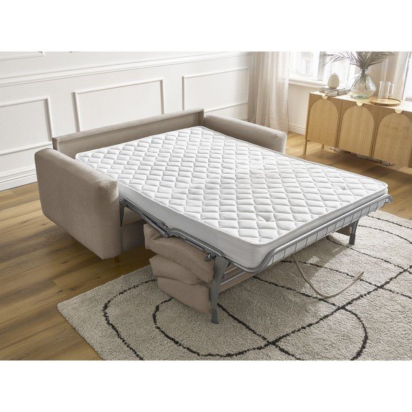 Кафяво-сив диван за ежедневно спане/сгъваем 200 cm Cocoone – Bobochic Paris-image-1