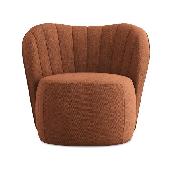 Теракотено шенилово кресло Keloa – Makamii-image-1