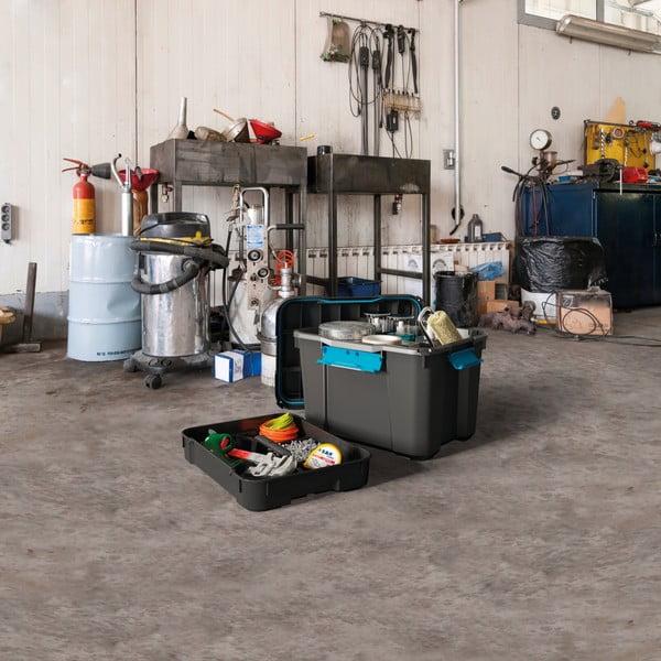 Черна пластмасова кутия за съхранение с капак 73,5x44,5x46 cm Scuba Box – KIS-image-4