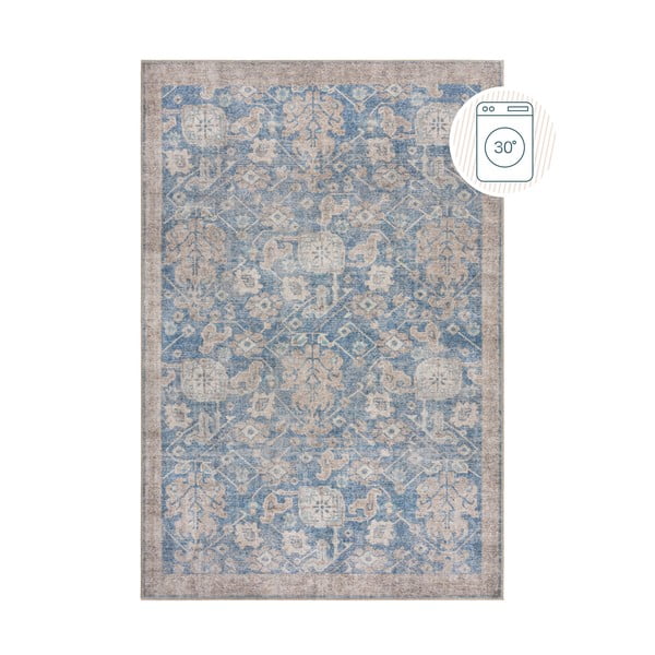 Син килим подходящ за пране 115x170 cm Orelia Global – Flair Rugs