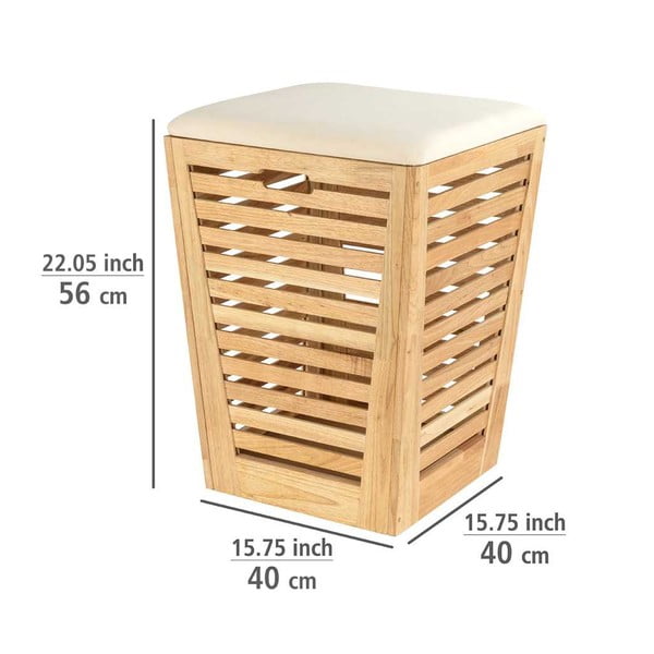 Дървена кошница за пране Norway - Wenko-image-3