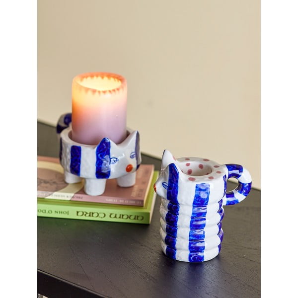 Свещници в комплект от 2 бр. от керамика Caty – Bloomingville-image-1