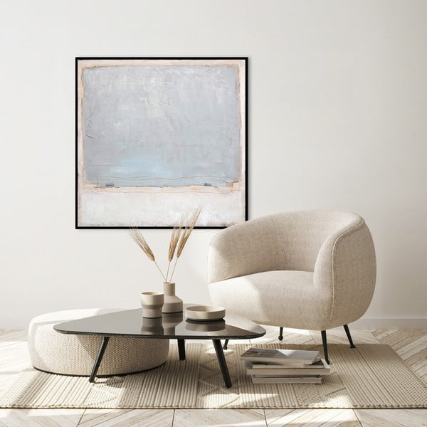 Ръчно рисувана картина 100x100 cm Blue Inside    – Malerifabrikken-image-1