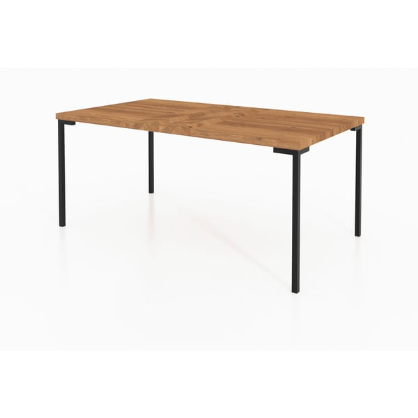 Дъбова маса за хранене 90x200 cm Abies - The Beds-image-4