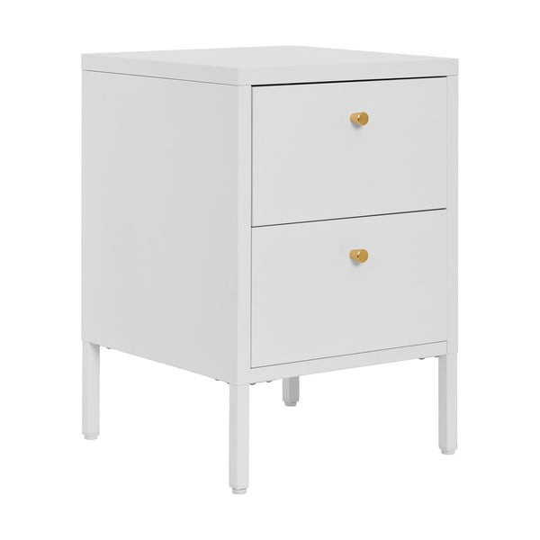 Бяло метално нощно шкафче Dalby – House Nordic-image-2
