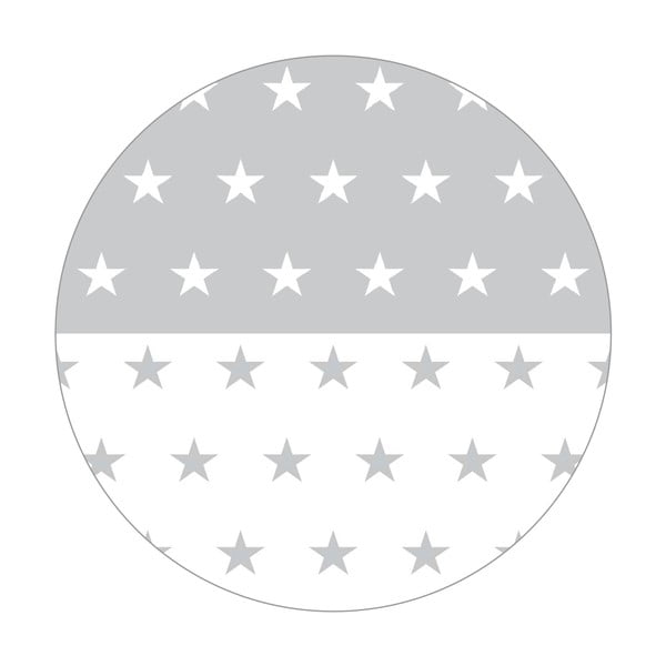 Бял/сив калъф за матрак за детско легло със смес от памук 96 cm Little Stars – Roba-image-3