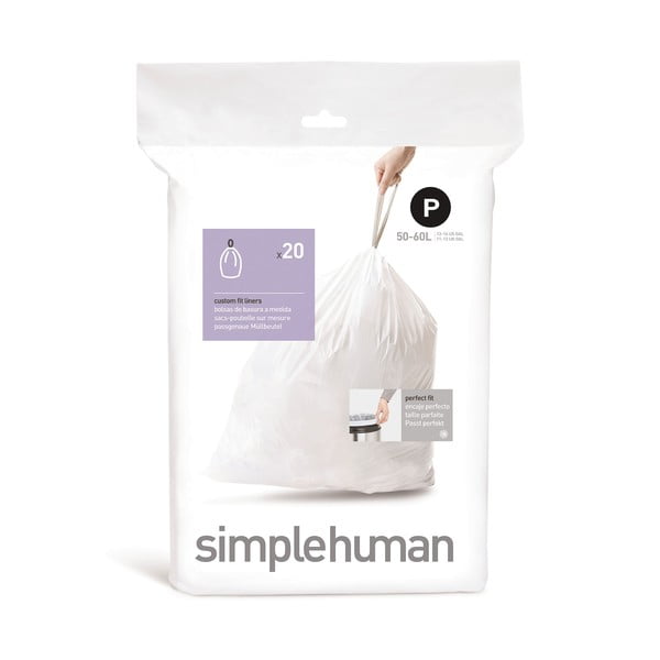 Торби за боклук 20 бр. 60 l P – simplehuman