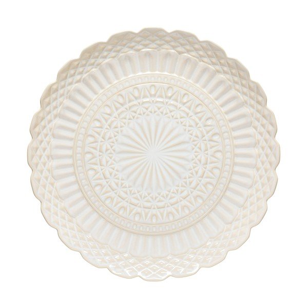 Бяла глинена чиния за сервиране ø 39 cm Cristal – Costa Nova