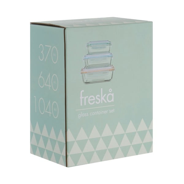 Стъклени и кутии за храна 3 бр Freska - Premier Housewares-image-1