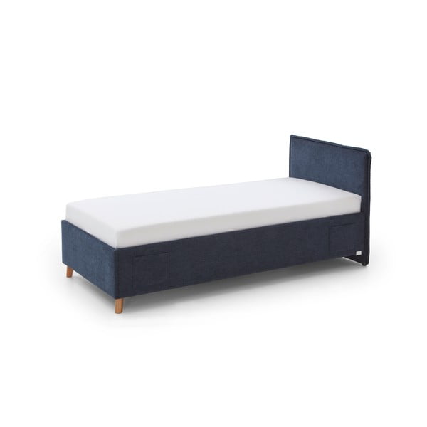 Тъмносиньо детско легло с място за съхранение 90x200 cm  Fun – Meise Möbel
