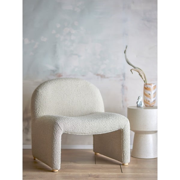 Кремаво кресло от прежда с примки от букле Neel – Bloomingville-image-1