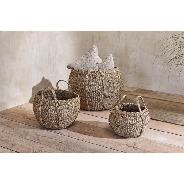 Кошница за съхранение от морска трева , ø 32 cm Rundi - Nkuku-image-1