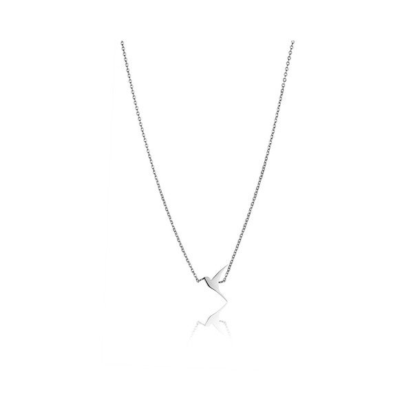 Set přívěsku a náramku stříbrné barvy s motivem ptáčka Emily Westwood-image-4