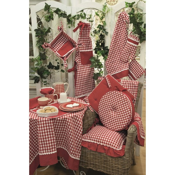 Kulatý podsedák Basic Hearts 40 cm, červený-image-1